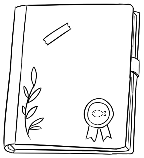 回响册手绘插画